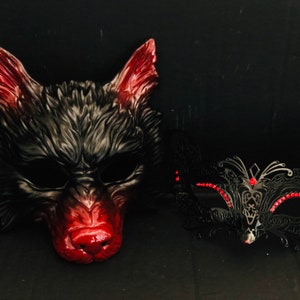 masquerade mask men wolf Mask animal halloween werewolf couple masks women fox masks Wolf cosplay mask fox halloween mask cosplay