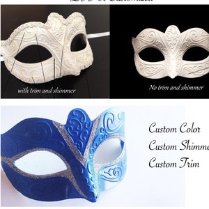 elegant White Masquerade Mask wedding masquerade mask women's face mask venetian masks white masks image 3