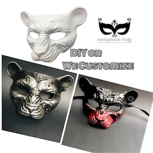 masquerade DIY mask Men Party Mask animal mask Big Cat mask, halloween mask lion mask big cat mask party mask animal cosplay mask Mask