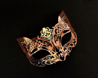 Leather Mask MADE TO ORDER Fox Mask Masquerade Fox Foxes Costume Mardi  Gras Halloween Burning Man Splicer 