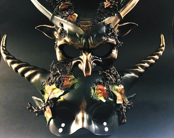 Mythical Woodland Creature Mask For Couples Forest Horned Creatures Masquerade Masks, Halloween Masks sold individually