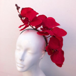 Diadema de flores lilas, sombrero fascinador, sombrero de mujer sombrero de fiesta de té imagen 3