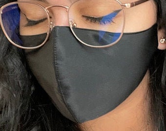 SILK face mask eyeglass wearers SILK face mask eyeglasses Luxury Mask Glasses Cloth Mask Mulberry Silk Women Mask Men Mask Kids Face Mask