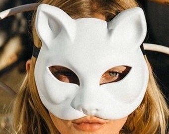 DIY Blank Cat Mask Sexy Cat Mask, Gatto Mask, Venetian Gatto Masks