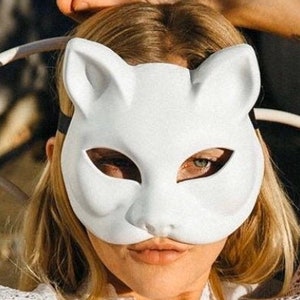 DIY Blank Cat Mask Sexy Cat mask, Gatto Mask, Venetian Gatto Masks, Gold Cat Masquerade Masks, Full Face Cat Masks, Gatto Face Masks