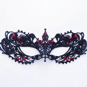 Sexy Black Lace Mask, Women Black Mask, Masquerade Mask Black Mardi Gras Mask