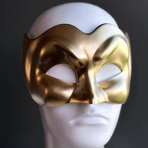 Gold Masquerade Mask Men Halloween Party Gold Devil Mask Custom Color Mask Costume Mask Party Mask Mens Mask