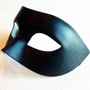 Classic Mens Masquerade Mask DIY Black l Halloween Mask l venetian Ball