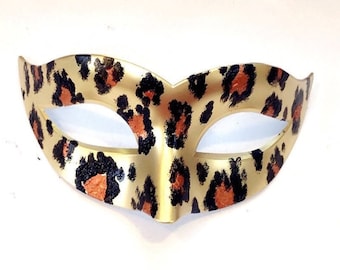 Animal Cheetah Mask, Wild Dog Halloween Mask, tiger masquerade mask, cougar mask, big cat mask