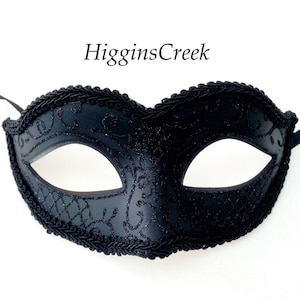 Women Masquerade Mask, Black Masquerade Mask, Masquerade Ball Mask, Black Mask for women, Black Simple women Mask, Mardi Gras Masks ladies