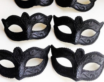 Bulk Party Masks, unisex Masquerade weddings, Men's Party masks, women's Carnival Masks, Black tie Event Masks