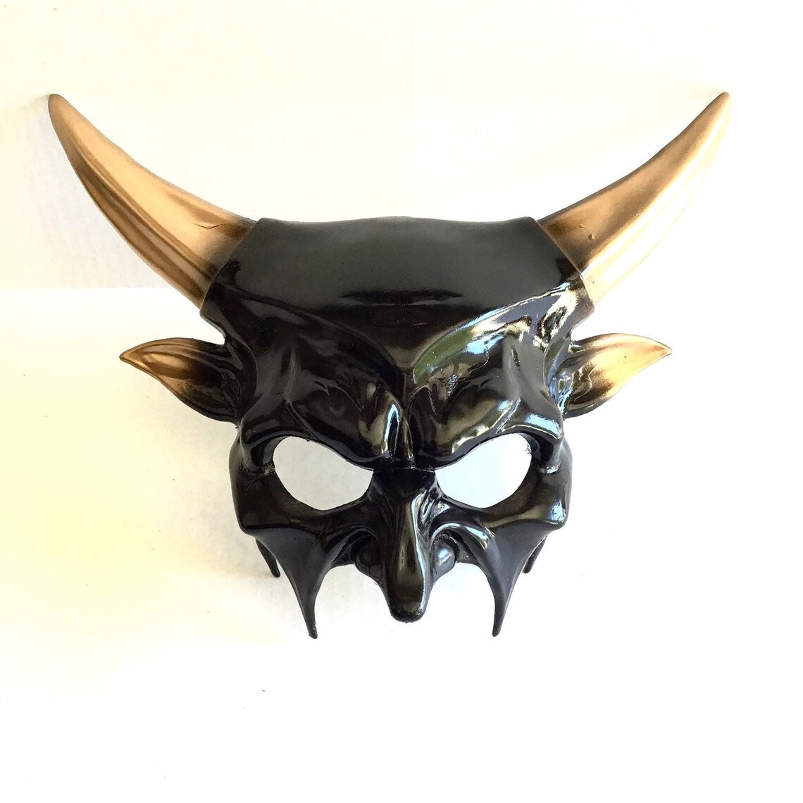 Mens Realistic Devil Mask Halloween Mask Mens Masquerade Etsy
