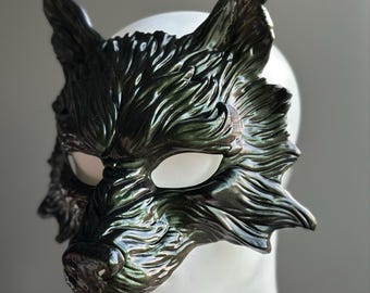 Dark Forest Wolf Mask - Animal Masquerade Party
