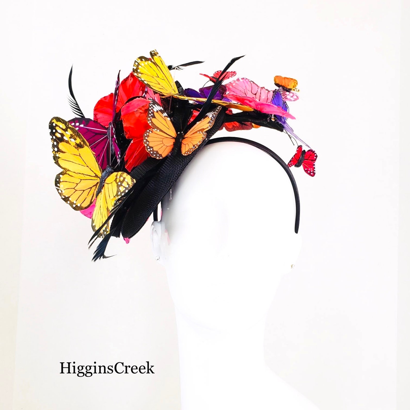 Fascinators Butterfly Hat Kenturky Derby Fascinator Hat Etsy