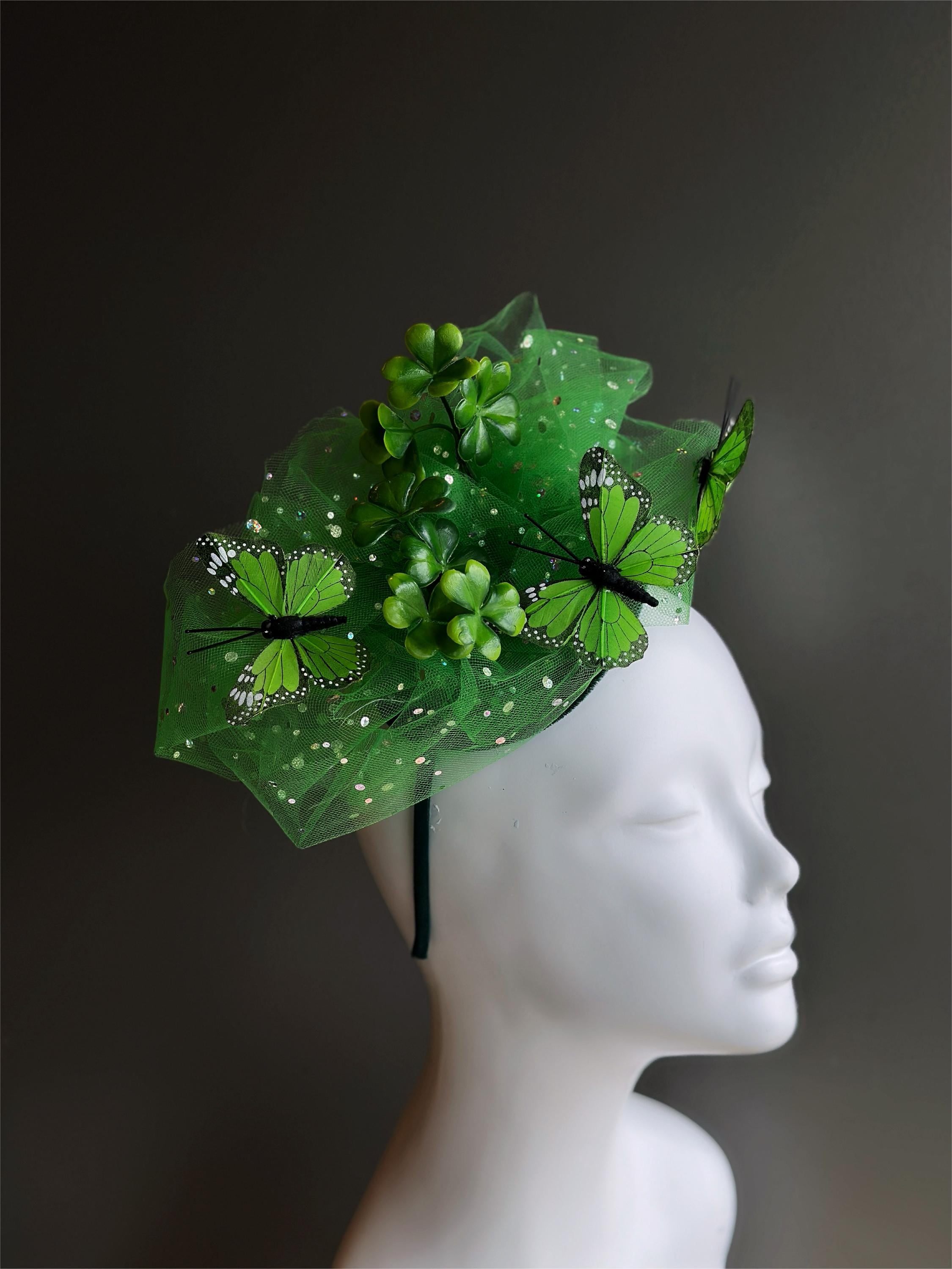 Green Butterfly Headband - Etsy