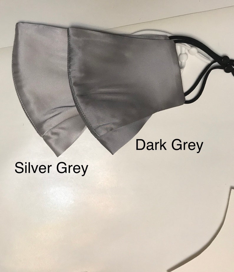 LARGE Silk Mask With Nose Wide Mulberry Silk Masks 4 Layer Etsy