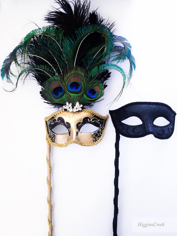 DIY Custom Holding Stick Attached To Almost Any Masquerade Mask Silver