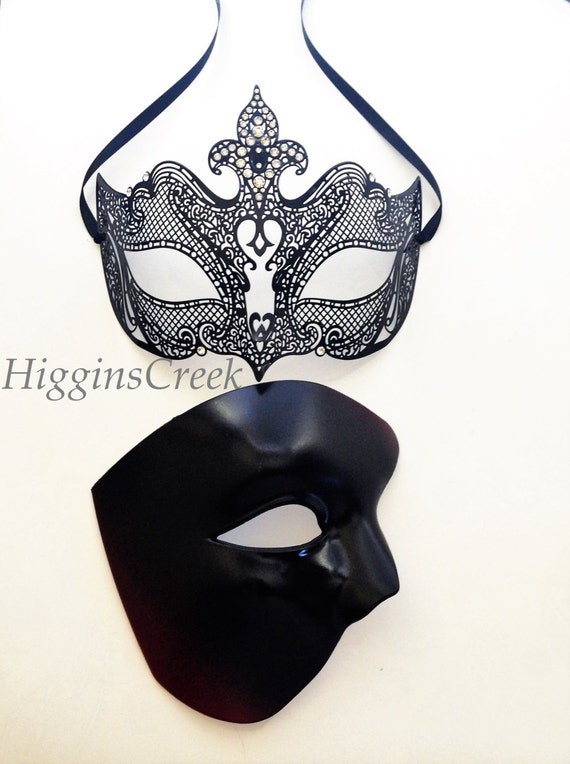 Couple Gold Silver Masquerade Ball Set Costume Bachelor prom birthday surprise