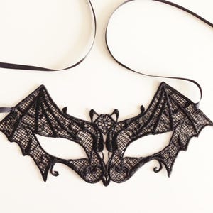 Halloween costume mask Bat costume mask animal mask black lace mask bat mask mask for women and kids masquerade mask