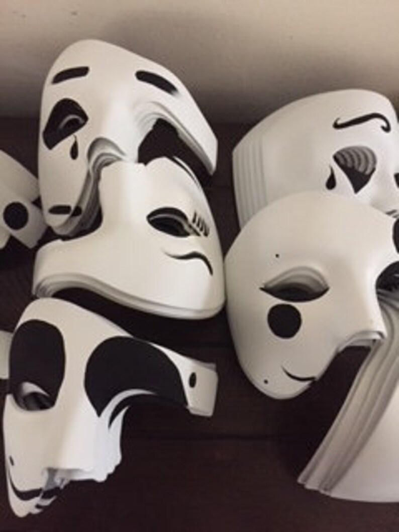 Customized Mime Masks Clown Mask Mime make up masks Etsy
