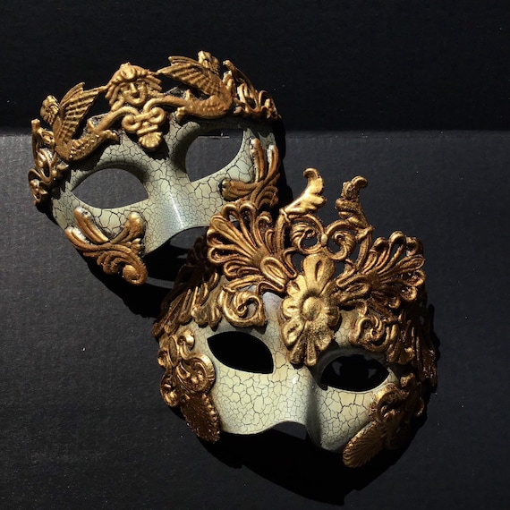 Couple Masquerade mask Halloween Costume Prom Steampunk Roman Gladiator Mask