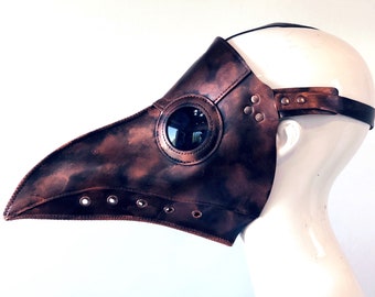 Plague Doctor Mask - Copper/Black - Adult