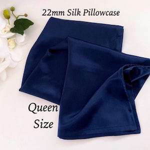 Mulberry Silk Pillowcase 100% Natural Breathable Silk For Hair and Skin 20&quot; x 30&quot; Queen Size or Custom Size Pillowcase