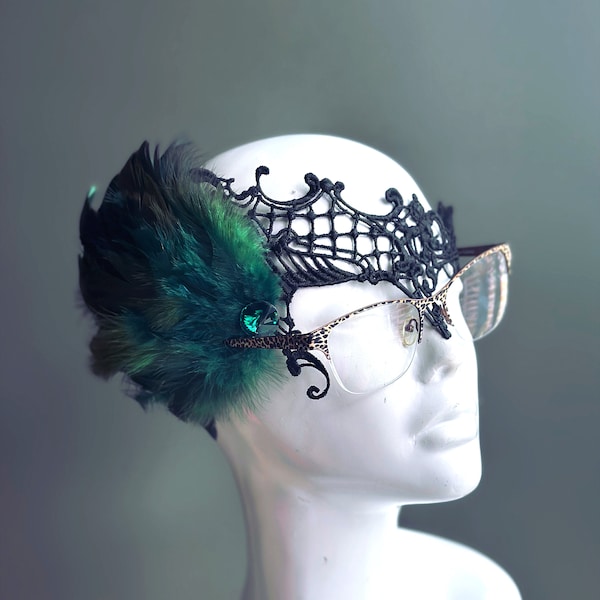 Masquerade Mask for Eyeglass Wearers Etsy
