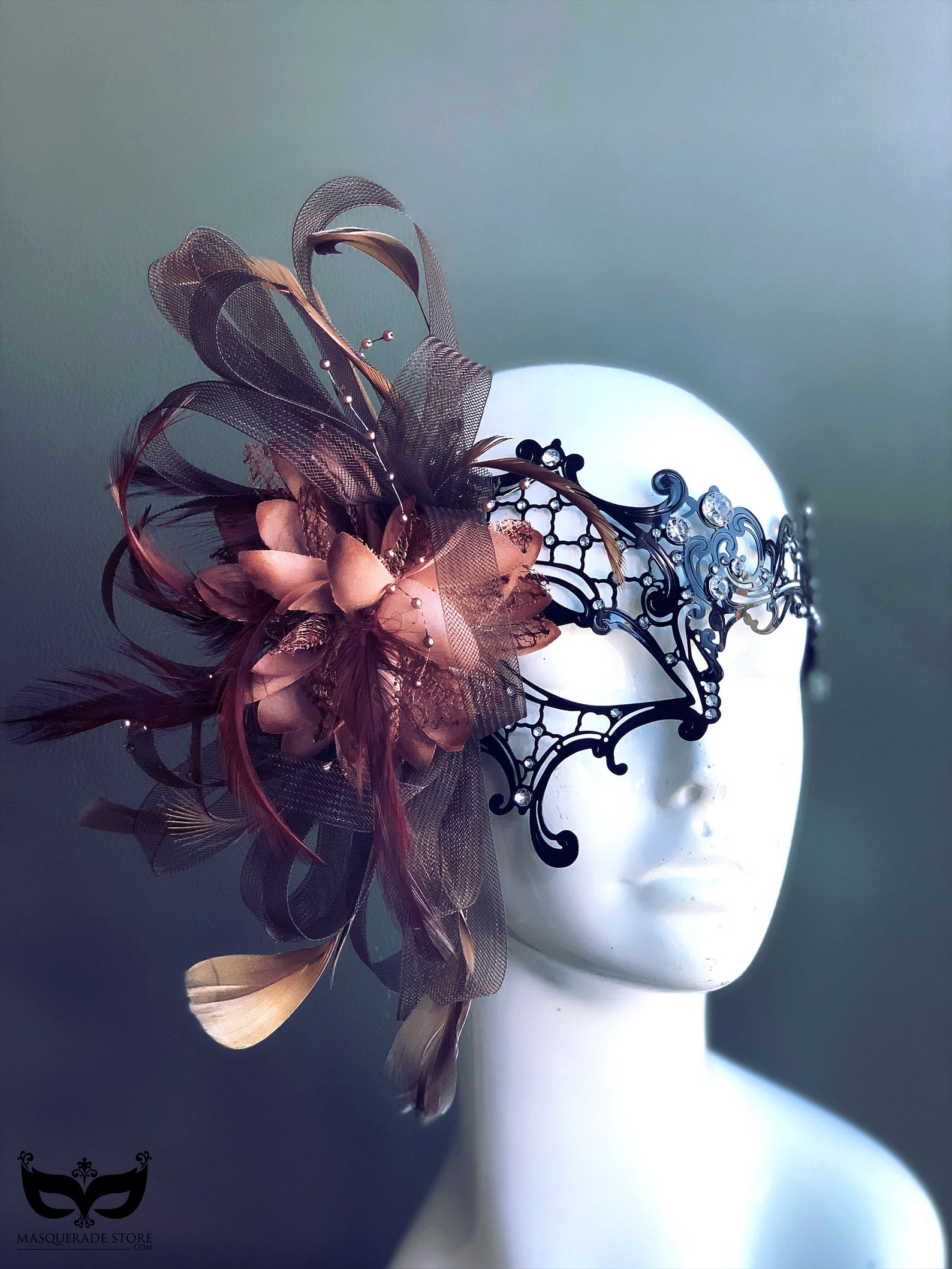 Popularity Masquerade Popular Black Feathers Masquerade Mask for Women - Etsy