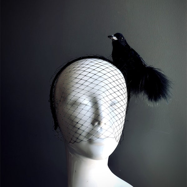 fishnet headpiece