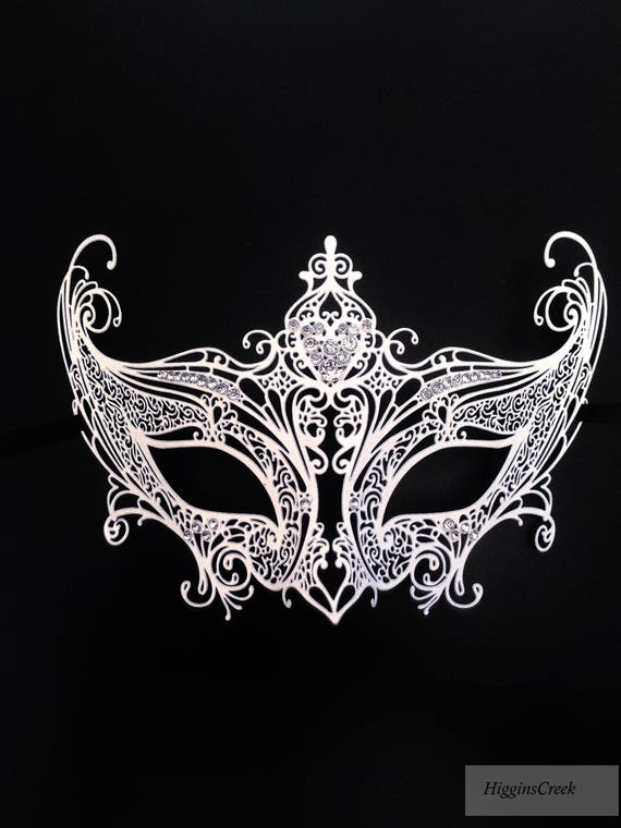 Gold Silver Filigree Masquerade Mask for Women - Etsy