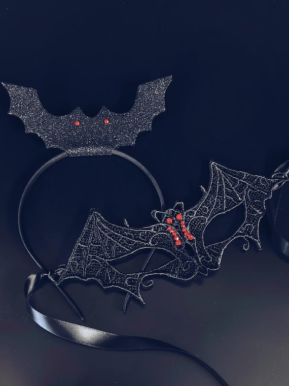 Masque Bat Halloween Cosplay - Masque Demi-Visage Plastique Pour Homme Adulte, Accessoire Costume Batman
