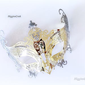 Silver masquerade Mask, popular Gossip Girl Mask, Serena Masquerade Mask, Serena Van Der Woodsen mask, Luxury Masquerade Ball Mask