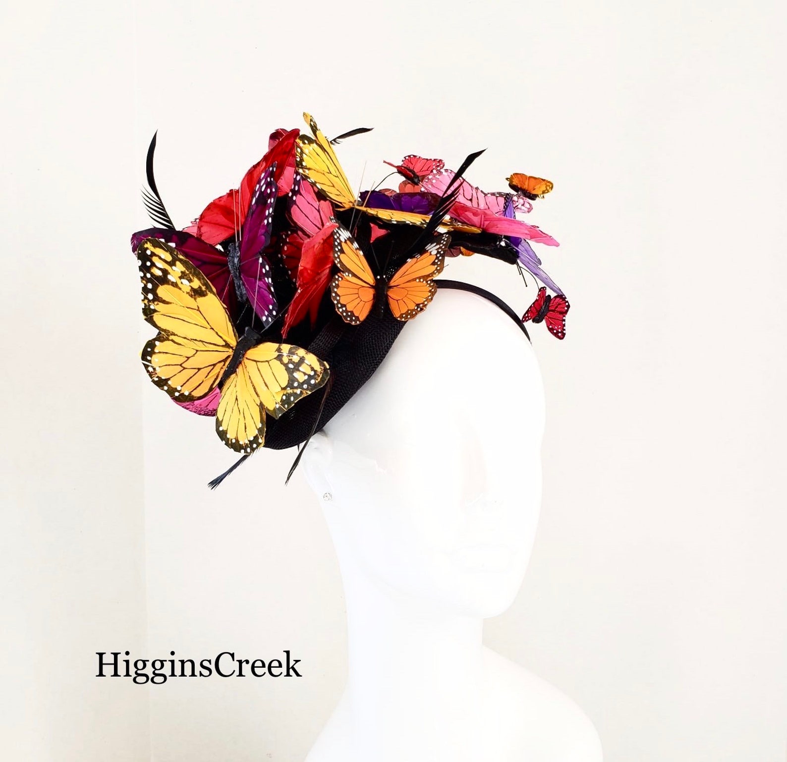 Fascinators Butterfly Hat Kenturky Derby Fascinator Hat Etsy