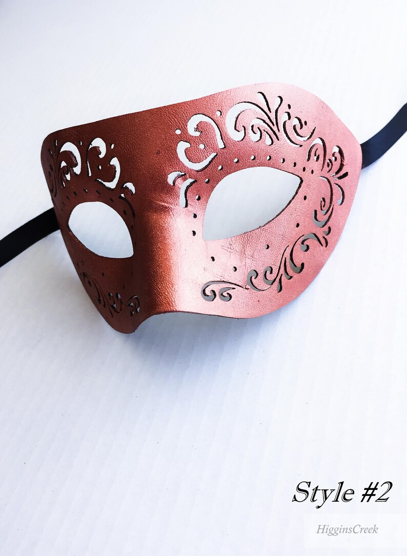 Mens Leather Masquerade Mask Masquerade Mask Leather Mask Etsy
