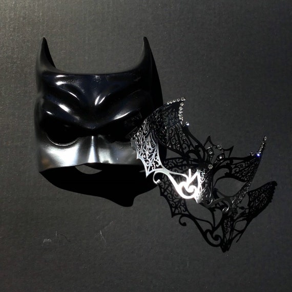 Antique Silver Batman men Masquerade Mask Cosplay Costume Prom Party Mask
