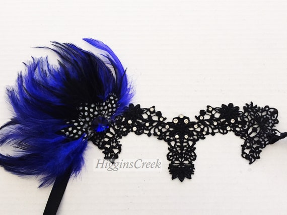 Feder-Maske Schwarz – Maskerade-, Karneval- Und Party-Maske, Einheitsgröße, 16x20 Cm