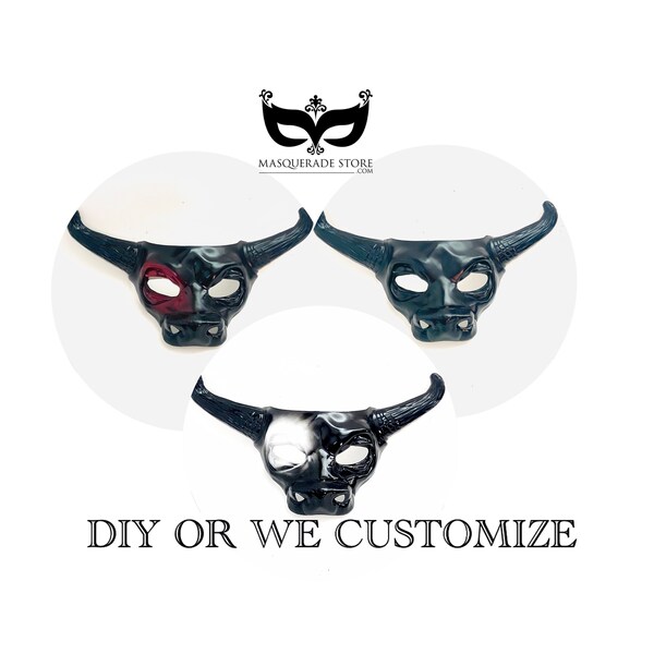 masquerade mask Bull Horn Mask Halloween Rodeo Mask Halloween Bull Mask Halloween horn mask Animal Mask