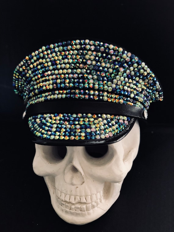Alien Sequin Captains Hat Green Heads Alien Sequin Captains Hat Green Heads