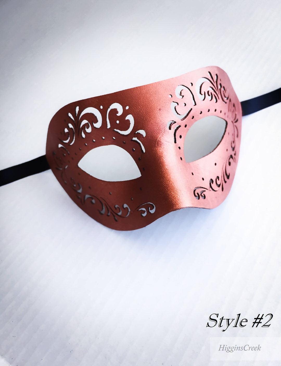 Mens Faux Leather Eyeglass Mask - Vegan Leather Masquerade Mask - Etsy
