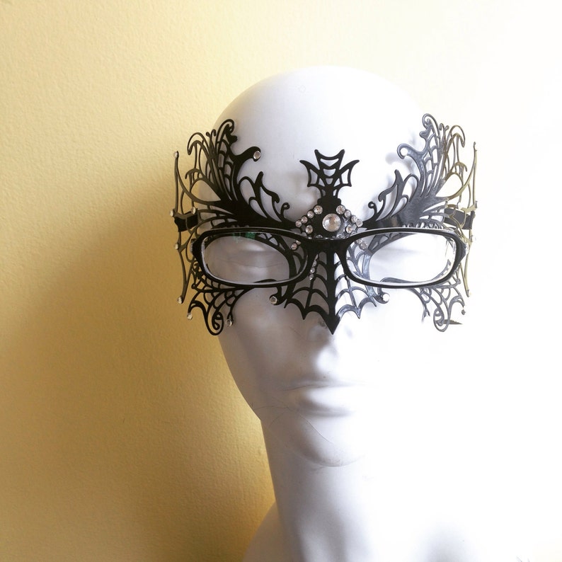 Black Widow Mask for Eyeglasses Mask for Eyeglass Wearers Etsy