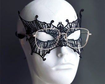 Men's Lace Mask Masquerade Ball  - Adult - Black