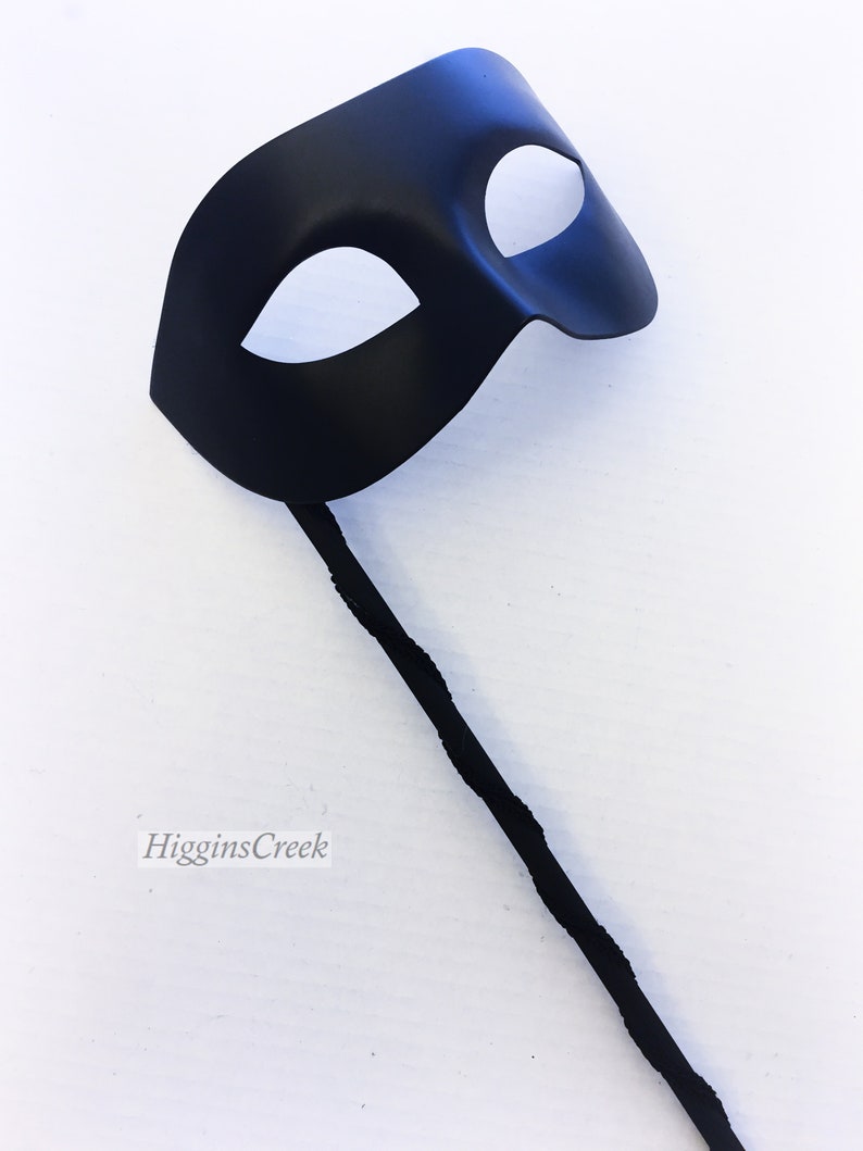 Mens Masquerade Masks Mens Mask on Stick Mens Half Face Etsy