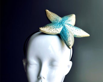 Zeedier Fascinator Hat, Starfish Fascinator, Zeevruchtenfestival