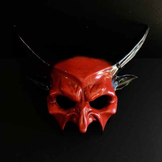 Halloween Black Devil Evil Costume Masquerade Party Cosplay Mask
