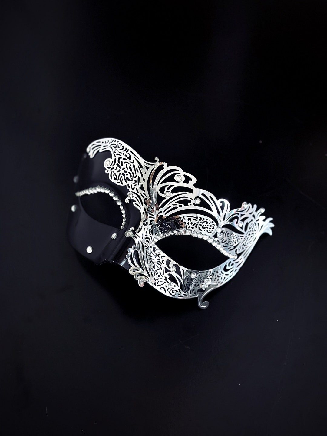 Women's Masquerade Mask Silver Mask Party Mask Masquerade Ball Wedding