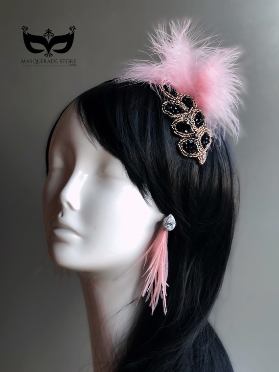 24-Piece Flapper Feather Headbands with Rhinestones for Costume Parties Amazon.com : BABEYOND Women main image 3