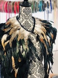 Bird Feather Cape animal cape man viking warrior cape Wicca ritual Costume Cape Feather Druid Samhain festival cape pagan ritual cape