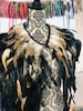 Bird Feather Cape animal cape man viking warrior cape Wicca ritual Costume Cape Feather Druid Samhain festival cape pagan ritual cape 