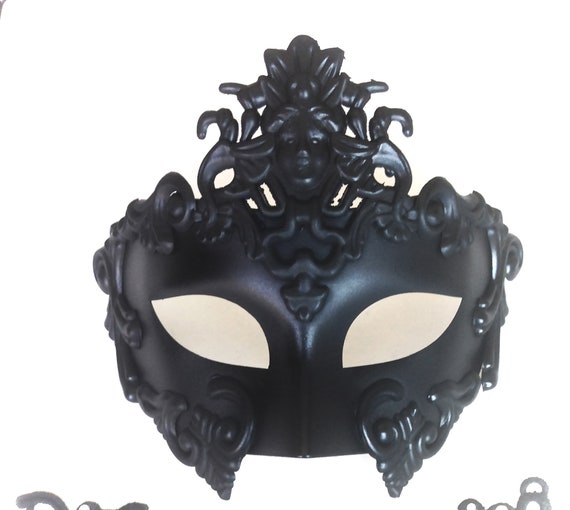 2PCS Men Women Vintage Roman Gladiator Prom Party Facial Masquerade Mask